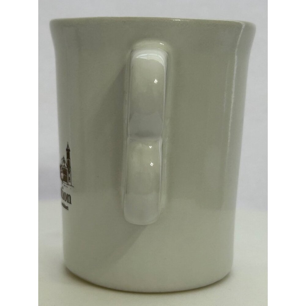 Smithsonian Institution Castle Mug Bennington Potters Vermont White 1340 DG VTG - Picture 4 of 6